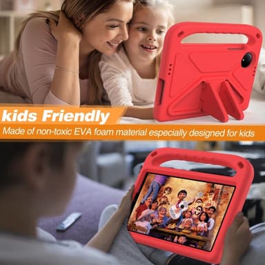 SKALO Xiaomi Redmi Pad SE 8.7 Lapsikuori kahvalla ja jalustalla - Punainen