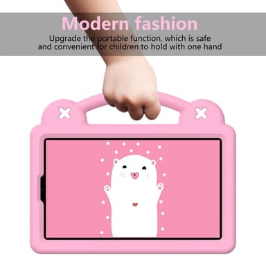 SKALO Xiaomi Redmi Pad SE 8.7 Kuori kahvalla/telineellä - Pinkki