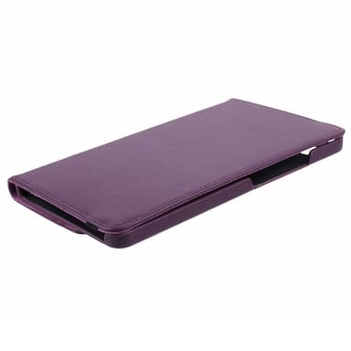 SKALO Samsung Tab A9 360 Litchi Suojakotelo - Violetti