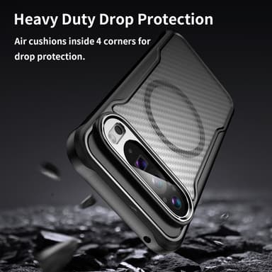 SKALO Google Pixel 9 Pro XL Carbon Fiber Translucent Suojakuori