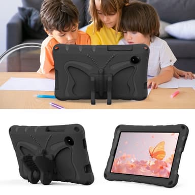 SKALO Xiaomi Redmi Pad SE 8.7 Butterfly EVA Kotelo - Musta