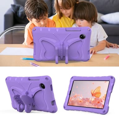 SKALO Xiaomi Redmi Pad SE 8.7 Butterfly EVA Kotelo - Violetti