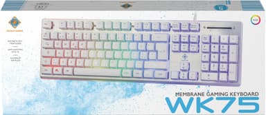 Deltaco Gaming RGB-tangentbord - vit