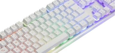 Deltaco Gaming RGB-tangentbord - vit