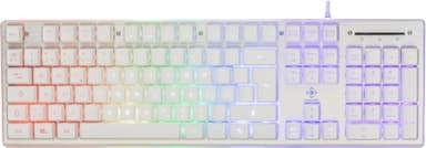 Deltaco Gaming RGB-tangentbord - vit