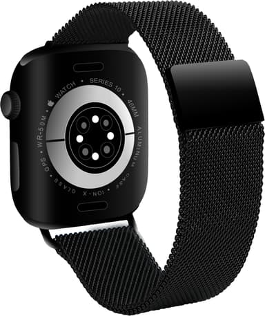 Sandstrøm Apple Watch mesh ranneke 42-49 mm (musta)