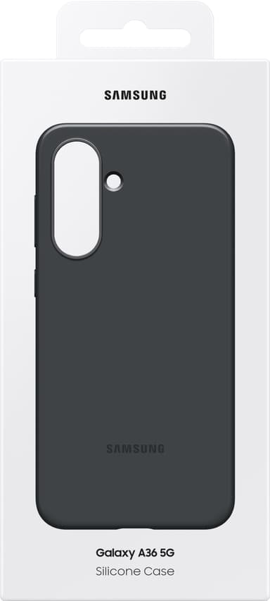 Samsung Galaxy A36 Silicone suojakuori (musta)