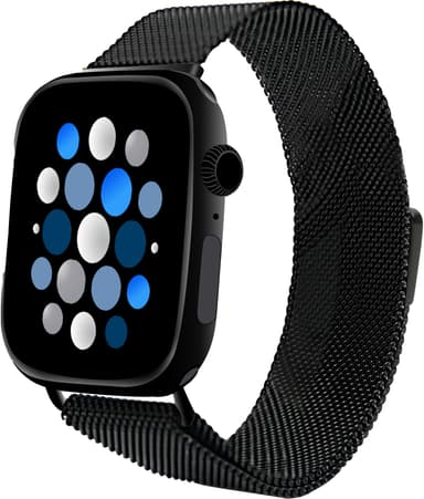 Sandstrøm Apple Watch verkkoranneke 38-42 mm (musta)