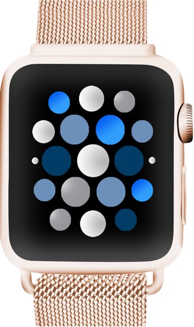 Sandstrøm Apple Watch Mesh ranneke 38-42 mm (ruusukulta)