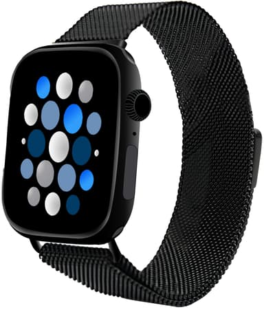 Sandstrøm Apple Watch mesh ranneke 42-49 mm (musta)