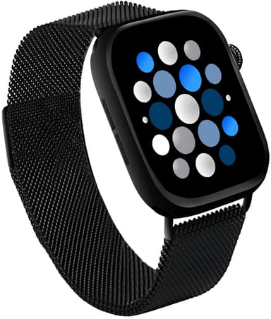 Sandstrøm Apple Watch verkkoranneke 38-42 mm (musta)
