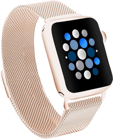 Sandstrøm Apple Watch Mesh ranneke 38-42 mm (ruusukulta)