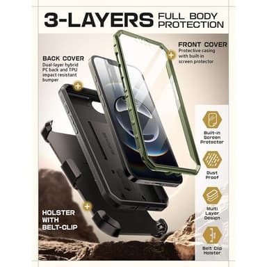 SUPCASE UB Pro kuori iPhone 16e - Guldan