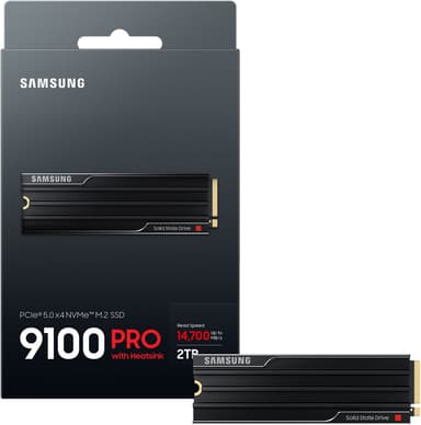 Samsung 9100 Pro sisäinen SSD-muisti jäähdytyselementillä (2 TB)