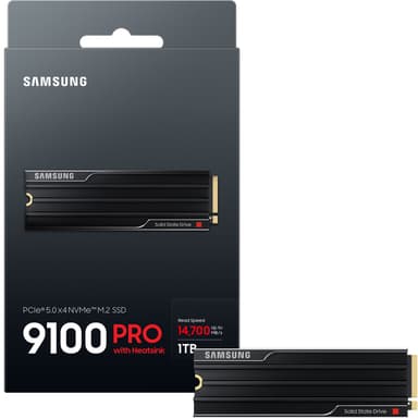 Samsung 9100 Pro sisäinen SSD-muisti jäähdytyselementillä (1 TB)