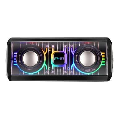 Streetz Langaton kaiutin 10W LED-valaistuksella - läpinäkyvä