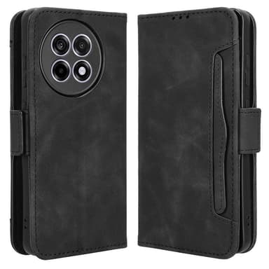 OnePlus 13R Case -lompakkokotelolle Shell Phone Case Extra Card - musta