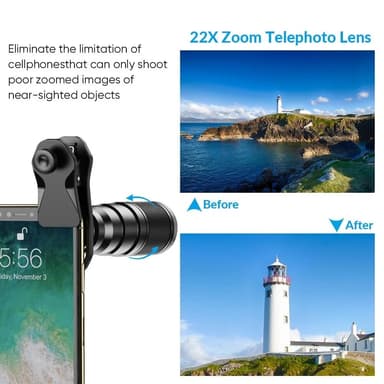 Apexel Monikäyttöinen 10-in-1 Linssisarja APX-22XDG9