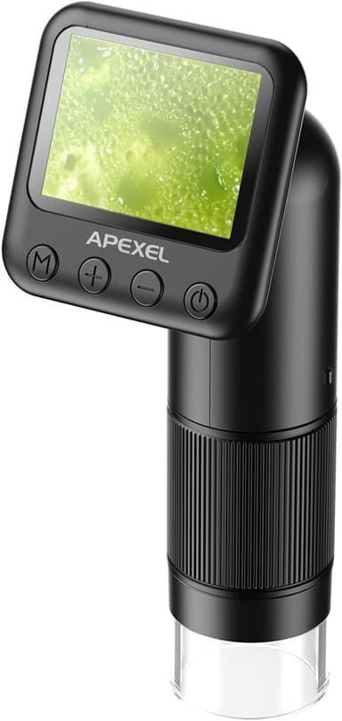 APEXEL Käsikäyttöinen Digitaalinen Mikroskooppi 12X-24X Kannettava Mikroskooppi 2,0 Tuuman LCD-näyttö 2MP Kuva 720P Video LED-valoilla