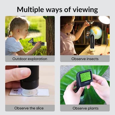 APEXEL Käsikäyttöinen Digitaalinen Mikroskooppi 12X-24X Kannettava Mikroskooppi 2,0 Tuuman LCD-näyttö 2MP Kuva 720P Video LED-valoilla