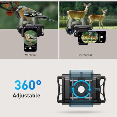 APEXEL Yleinen Mobiilimikroskooppisovitin Kaukosäätimellä ja 360° Kiertolla