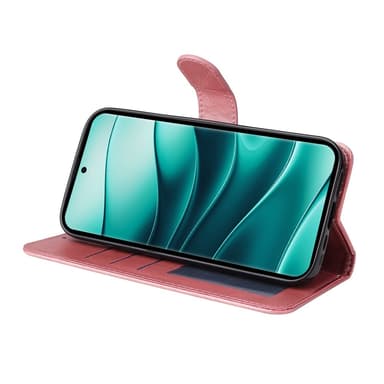 SKALO Xiaomi Redmi Note 14 Pro+ 5G PU-nahka Lompakkokotelo - Pinkki
