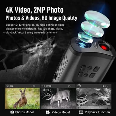 APEXEL 4K HD Digitaaliset Yövision-lasit Luovalla Pöllösuunnittelulla