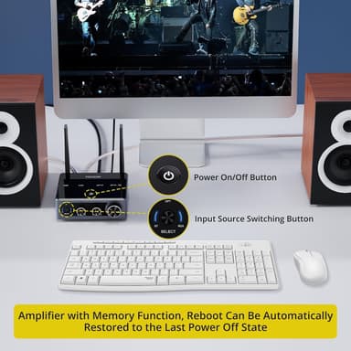 NÖRDIC Bluetooth 5.2 Hi-Fi vahvistin 192khz/24bit 2x100W