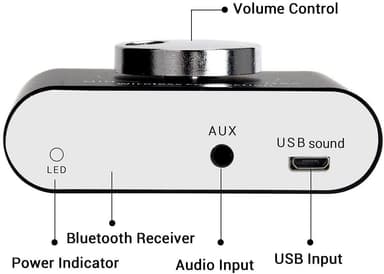 Bluetooth 5.0 Stereo digitaalinen äänenvahvistin 2x30 W, AUX/USB/BT