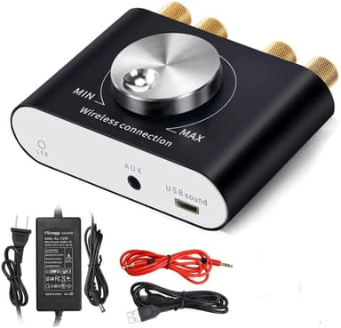 Bluetooth 5.0 Stereo digitaalinen äänenvahvistin 2x30 W, AUX/USB/BT