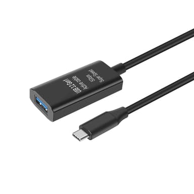 NÖRDIC 5m USB-C 3.2 GEN1 - USB-A 5Gbps Aktiivinen jatkokaapeli