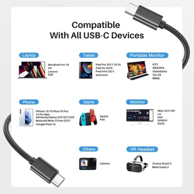 NÖRDIC aktiivinen USB-C 3.2 Gen 1 - USB-C-kaapeli 5Gbps 10m