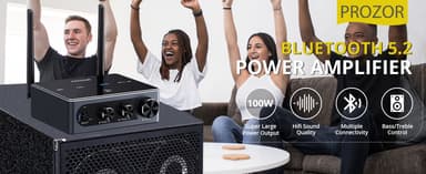 NÖRDIC Bluetooth 5.2 Hi-Fi vahvistin 192khz/24bit 2x100W
