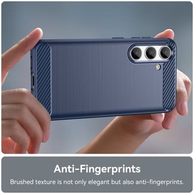 SKALO Samsung S25 Armor Carbon Suojakuori - Sininen