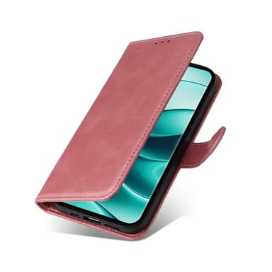 SKALO Xiaomi Redmi Note 14 Pro+ 5G PU-nahka Lompakkokotelo - Pinkki
