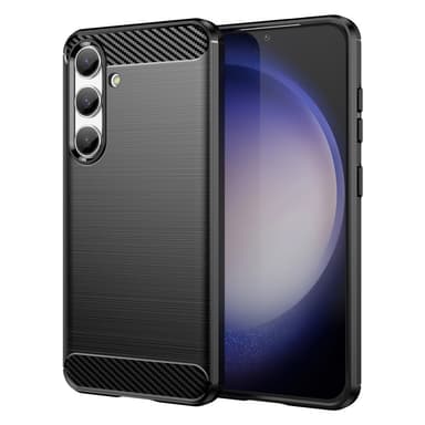 SKALO Samsung S25 Armor Carbon Suojakuori - Musta