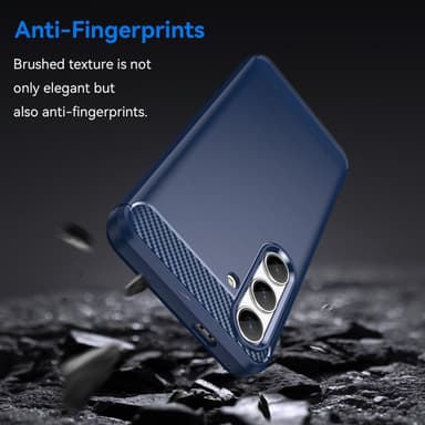 SKALO Samsung S25 Armor Carbon Suojakuori - Sininen