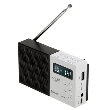 Adler FM-radio PLL:llä, Bluetoothilla ja USB/SD-toistolla varustettuna