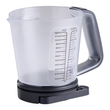 Keittiövaaka, jossa on 1200 ml:n mittakannu ja LCD-näyttö