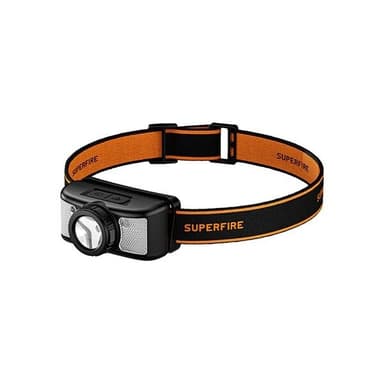 Superfire HL91-X -ajovalaisin, jossa on 200 lm ja liiketunnistin