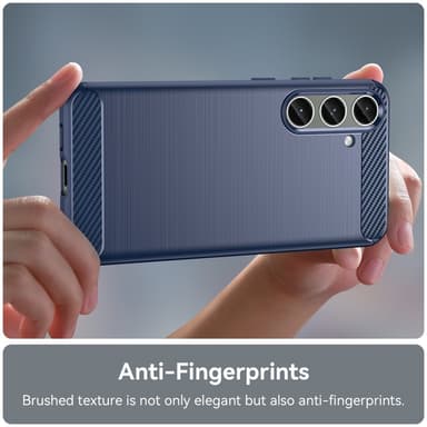 SKALO Samsung S25+ Armor Carbon Suojakuori - Sininen