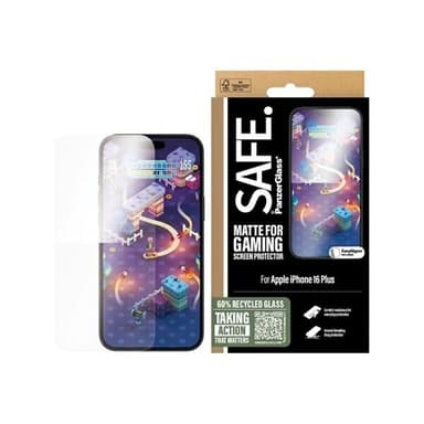 SAFE by PanzerGlass Matt Gaming näytönsuoja iPhone 16 Plus -puhelimelle