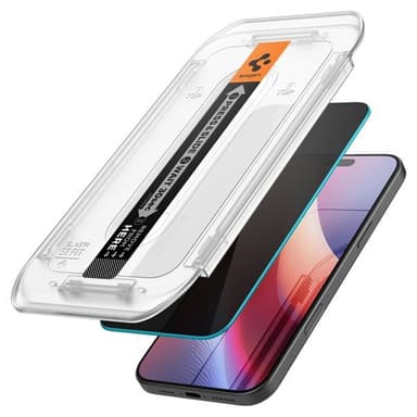 Spigen Glas.Tr Ez Fit yksityisyyden suoja iPhone 16 Pro 2-pack