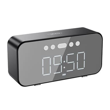 XO F41 herätyskello kaiuttimella ja Bluetoothilla - Svart