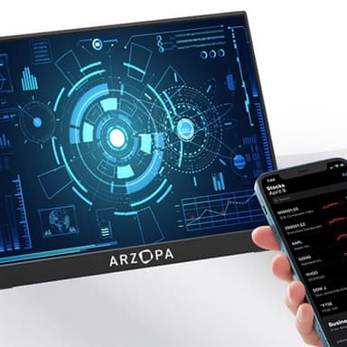 Arzopa A1 15,6"" kannettava näyttö Full HD:lla ja USB-C-liitännällä varustettuna