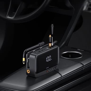Baseus Super Energy 4i1 600A Powerbank / kompressori / taskulamppu / hyppykäynnistin