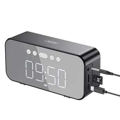 XO F41 herätyskello kaiuttimella ja Bluetoothilla - Svart