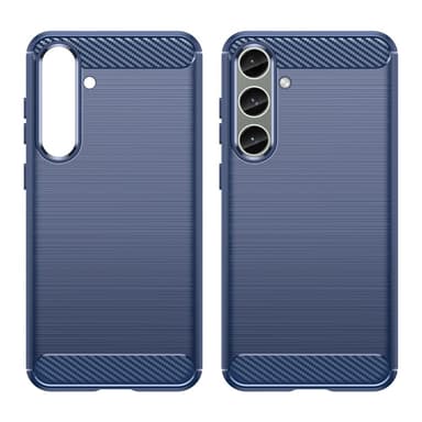 SKALO Samsung S25+ Armor Carbon Suojakuori - Sininen