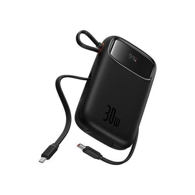 Baseus QPow 2 Powerbank 30W 10000mAh 2xUSB-C:llä - Svart