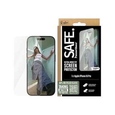 SAFE by PanzerGlass -suojakalvo iPhone 16 Pro -puhelimelle